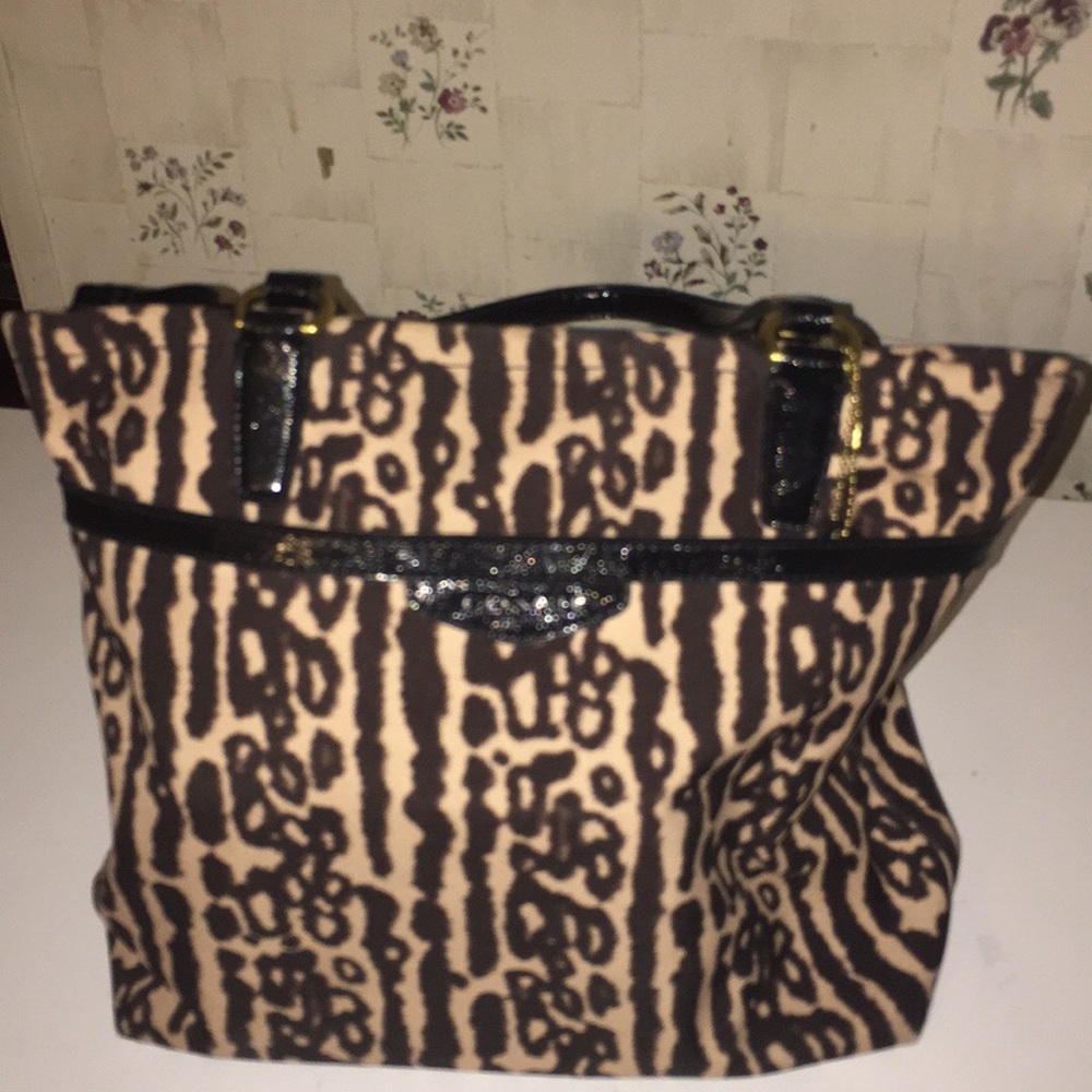Animal print coach purse